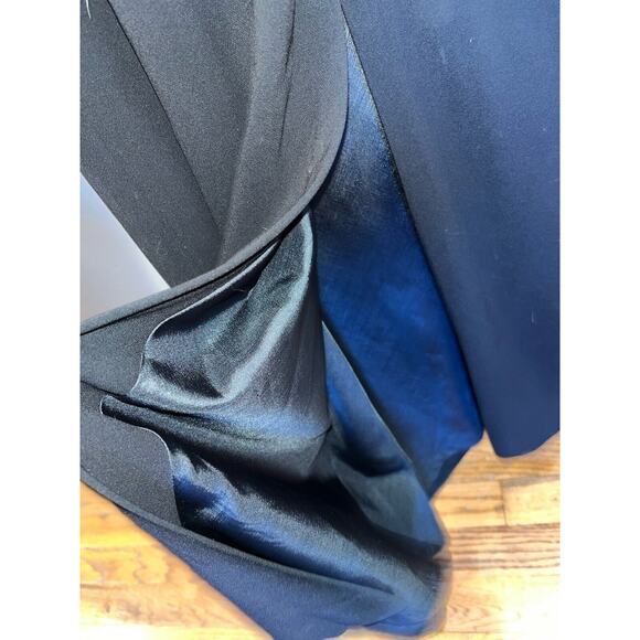 $169 NWT Lauren Ralph Lauren Size 12 Womens Maxi crepe evening Dress Back Slit - Picture 11 of 15